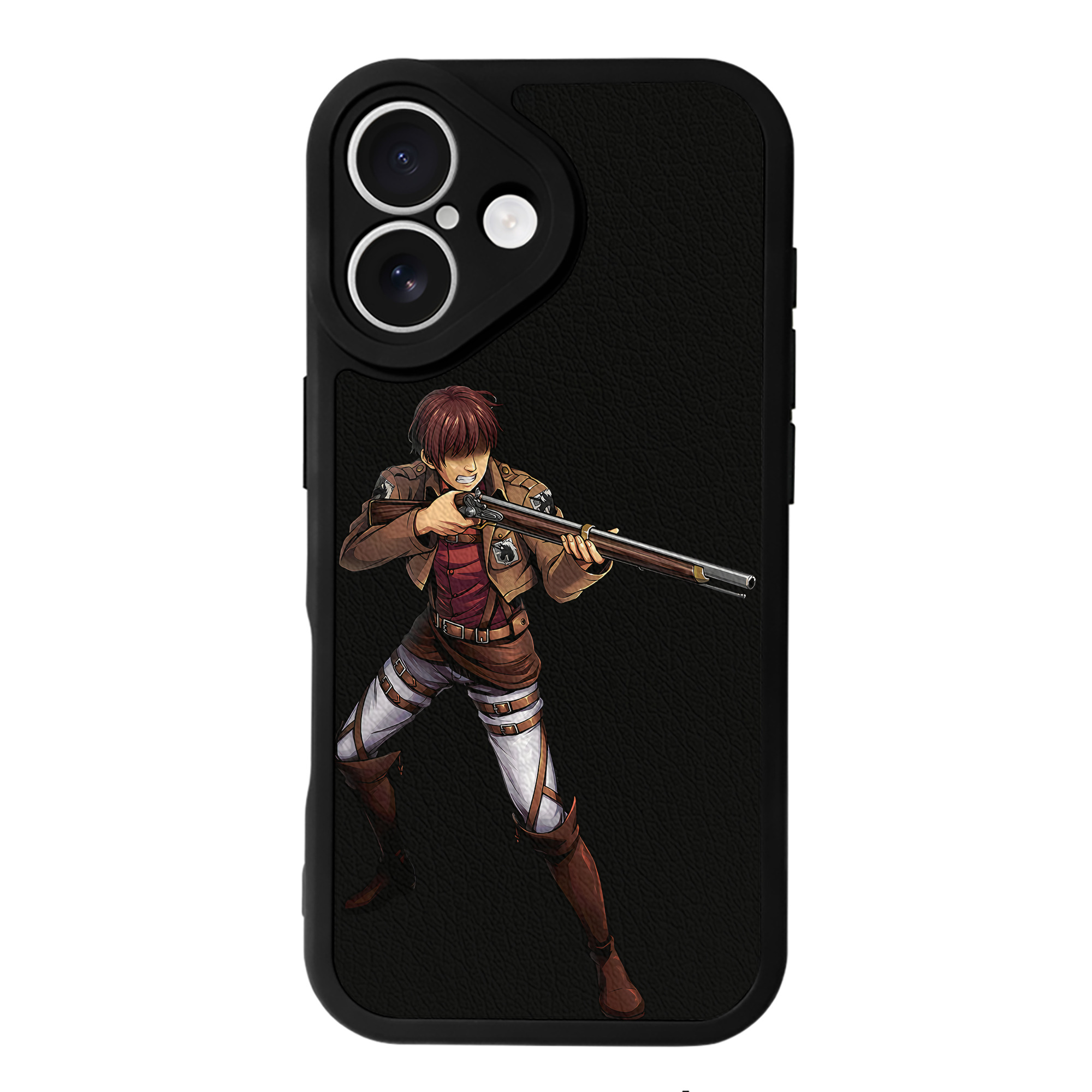 （画像用） 進撃の巨人 Attack on Titan 【iPhone 16シリーズ対応】シリコンスマホケース（レザー調） 材質：シリコン